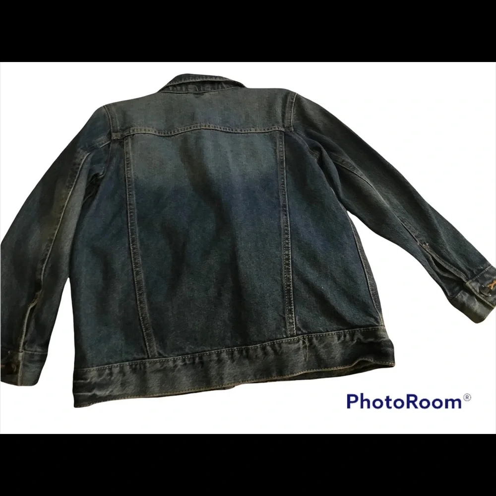 S🚫LD NWT Wonder Nation Denim Jacket (INDIGO DENIM) Size  M(8) 100% Cotton - Picture 2 of 5